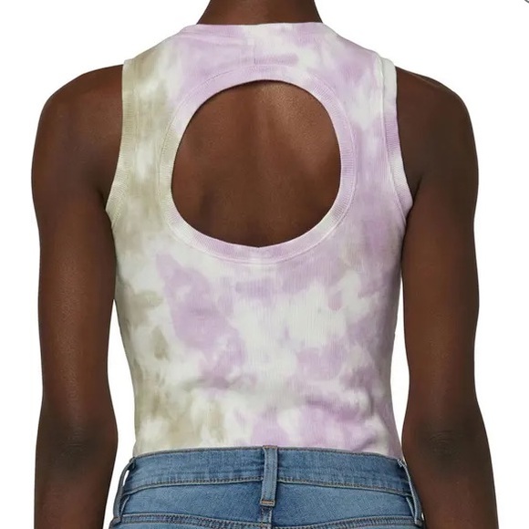 NWT HUDSON Tie Dye Cutout Sleeveless Scoop Neck Bodysuit Womens Size Medium - Picture 4 of 7